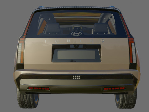 Hyundai Ioniq 9 with interior Modelo 3D