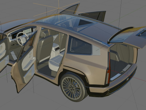 Hyundai Ioniq 9 with interior Modelo 3D