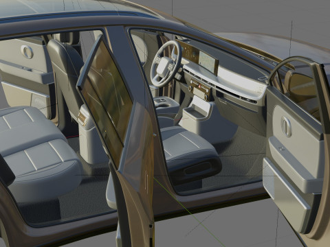 Hyundai Ioniq 9 with interior Modelo 3D