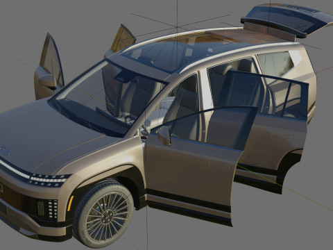 Hyundai Ioniq 9 with interior Modelo 3D