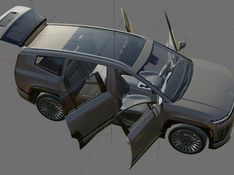 Hyundai Ioniq 9 with interior Modelo 3D