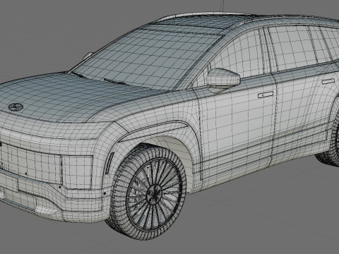 Hyundai Ioniq 9 with interior Modelo 3D
