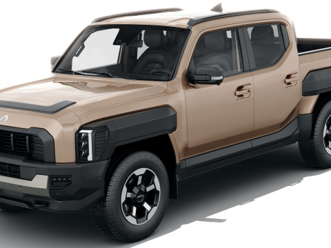 Kia Tasman 2025 with interior Modello 3D