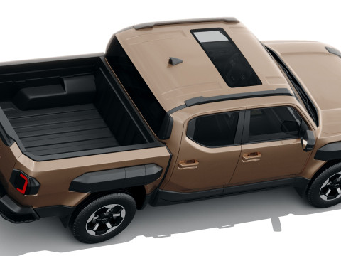 Kia Tasman 2025 with interior Modello 3D