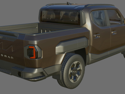 Kia Tasman 2025 with interior Modello 3D