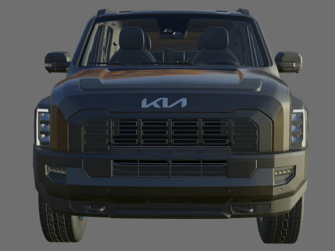 Kia Tasman 2025 with interior 3D Model