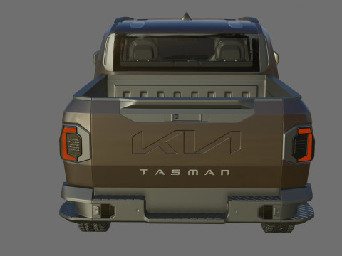 Kia Tasman 2025 with interior Modello 3D