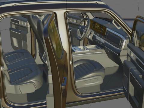 Kia Tasman 2025 with interior Modello 3D