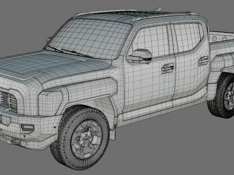 Kia Tasman 2025 with interior Modello 3D