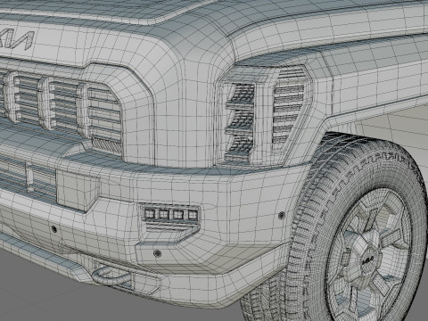Kia Tasman 2025 with interior Modello 3D