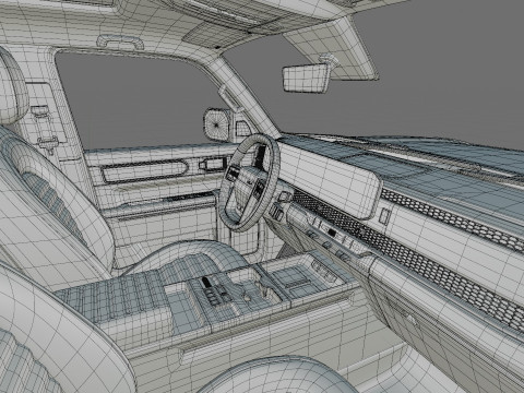 Kia Tasman 2025 with interior Modello 3D