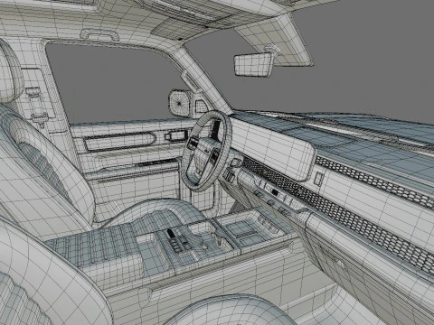 Kia Tasman 2025 with interior 3D Model