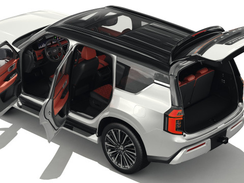 Nissan Patrol and Armada 2025 with interior 3D 모델