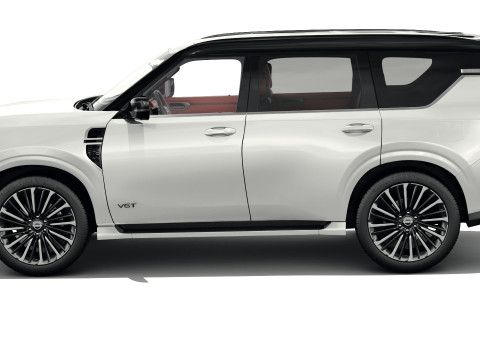 Nissan Patrol and Armada 2025 with interior 3D 모델