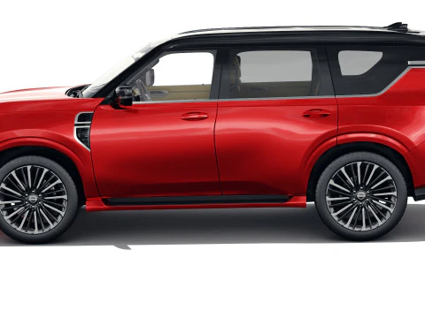 Nissan Patrol and Armada 2025 with interior 3D Model