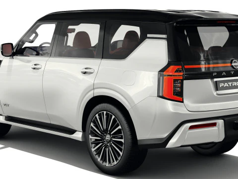 Nissan Patrol and Armada 2025 with interior 3D Model