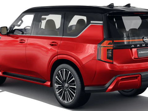 Nissan Patrol and Armada 2025 with interior 3D Model
