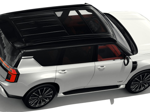 Nissan Patrol and Armada 2025 with interior 3D 모델