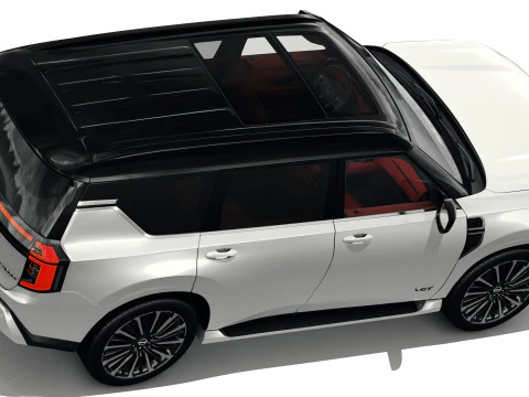 Nissan Patrol and Armada 2025 with interior 3D Model