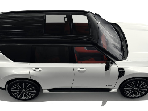 Nissan Patrol and Armada 2025 with interior 3D 모델