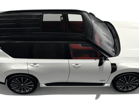 Nissan Patrol and Armada 2025 with interior 3D Model