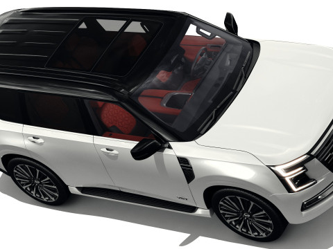 Nissan Patrol and Armada 2025 with interior 3D 모델