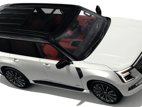 Nissan Patrol and Armada 2025 with interior 3D Model