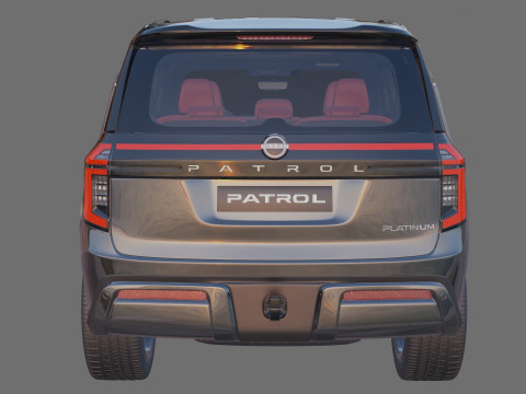 Nissan Patrol and Armada 2025 with interior 3D 모델