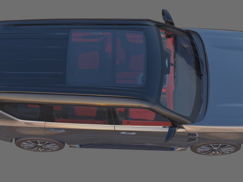Nissan Patrol and Armada 2025 with interior 3D 모델