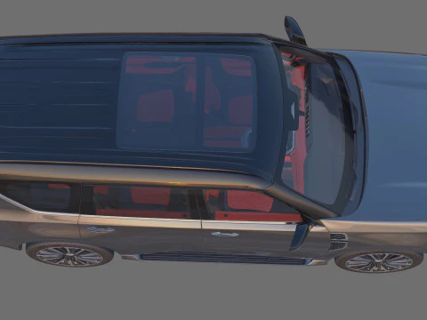 Nissan Patrol and Armada 2025 with interior 3D Model