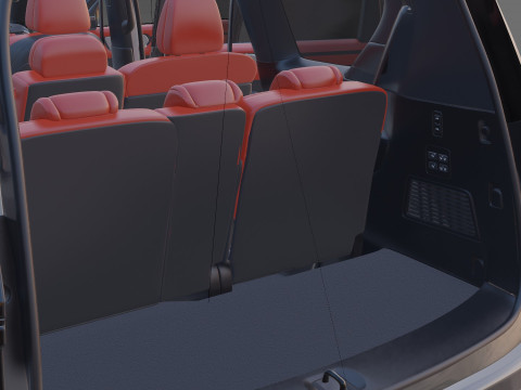 Nissan Patrol and Armada 2025 with interior 3D 모델