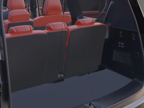 Nissan Patrol and Armada 2025 with interior 3D Model