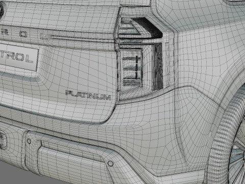 Nissan Patrol and Armada 2025 with interior 3D Model