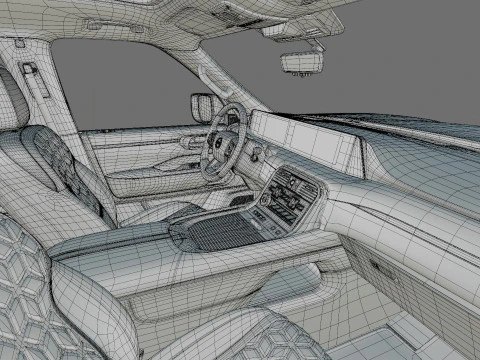 Nissan Patrol and Armada 2025 with interior 3D Model