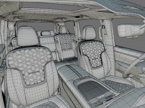 Nissan Patrol and Armada 2025 with interior 3D 모델
