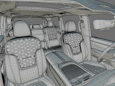 Nissan Patrol and Armada 2025 with interior 3D Model