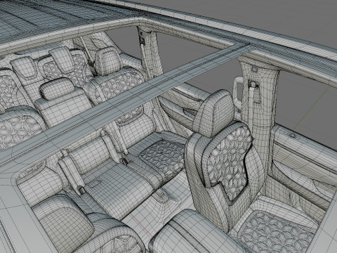 Nissan Patrol and Armada 2025 with interior 3D 모델
