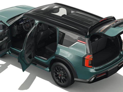 Nissan Armada PRO-4X 2025 with interior 3D Model