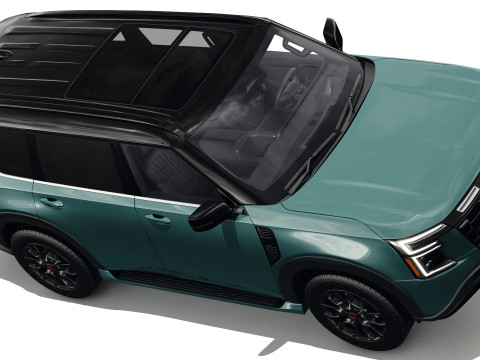 Nissan Armada PRO-4X 2025 with interior 3D Model