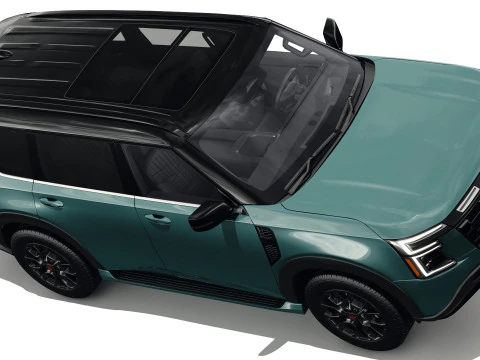 Nissan Armada PRO-4X 2025 with interior 3D Model