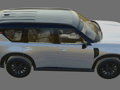 Nissan Armada PRO-4X 2025 with interior 3D Model