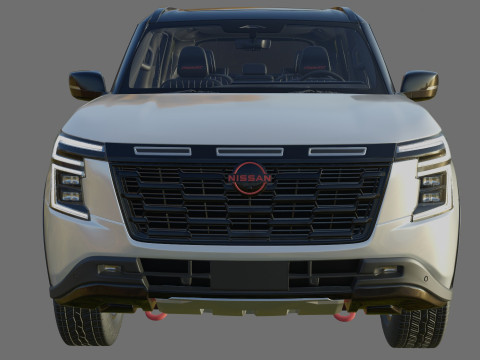 Nissan Armada PRO-4X 2025 with interior 3D Model