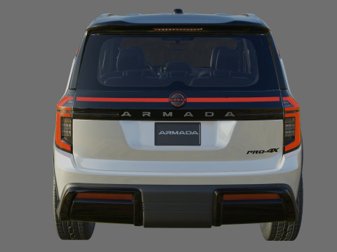 Nissan Armada PRO-4X 2025 with interior 3D Model
