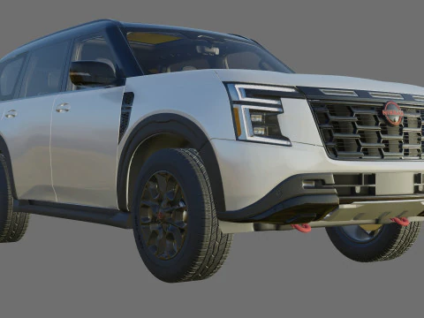 Nissan Armada PRO-4X 2025 with interior 3D Model