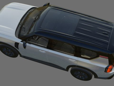 Nissan Armada PRO-4X 2025 with interior 3D Model