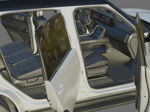 Nissan Armada PRO-4X 2025 with interior 3D Model