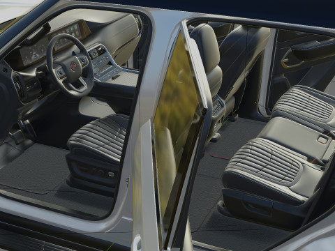Nissan Armada PRO-4X 2025 with interior 3D Model