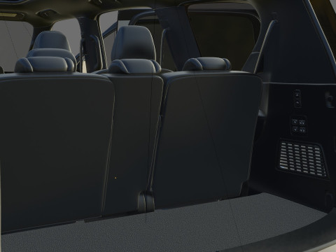 Nissan Armada PRO-4X 2025 with interior 3D Model