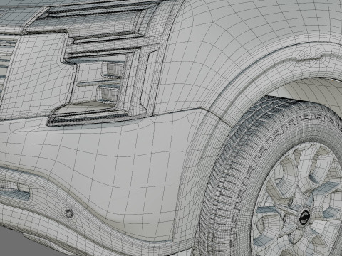 Nissan Armada PRO-4X 2025 with interior 3D Model