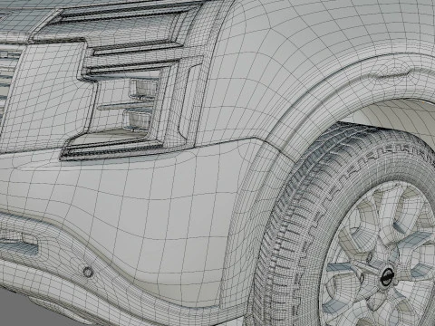 Nissan Armada PRO-4X 2025 with interior 3D Model